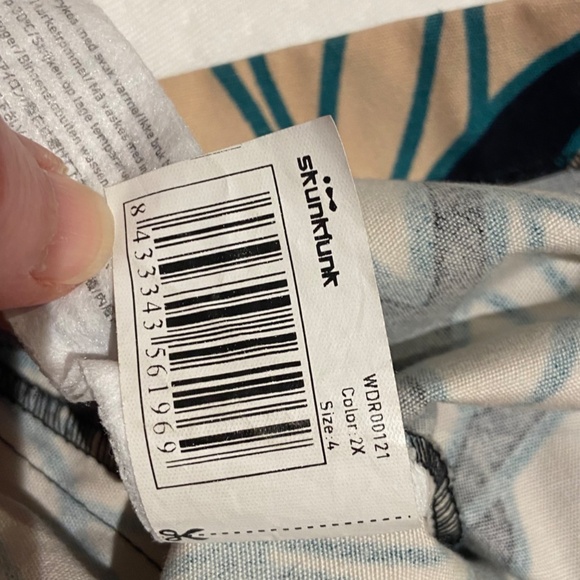 Skunkfunk Navy and Beige Patterned Mini Dress - Picture 10 of 14